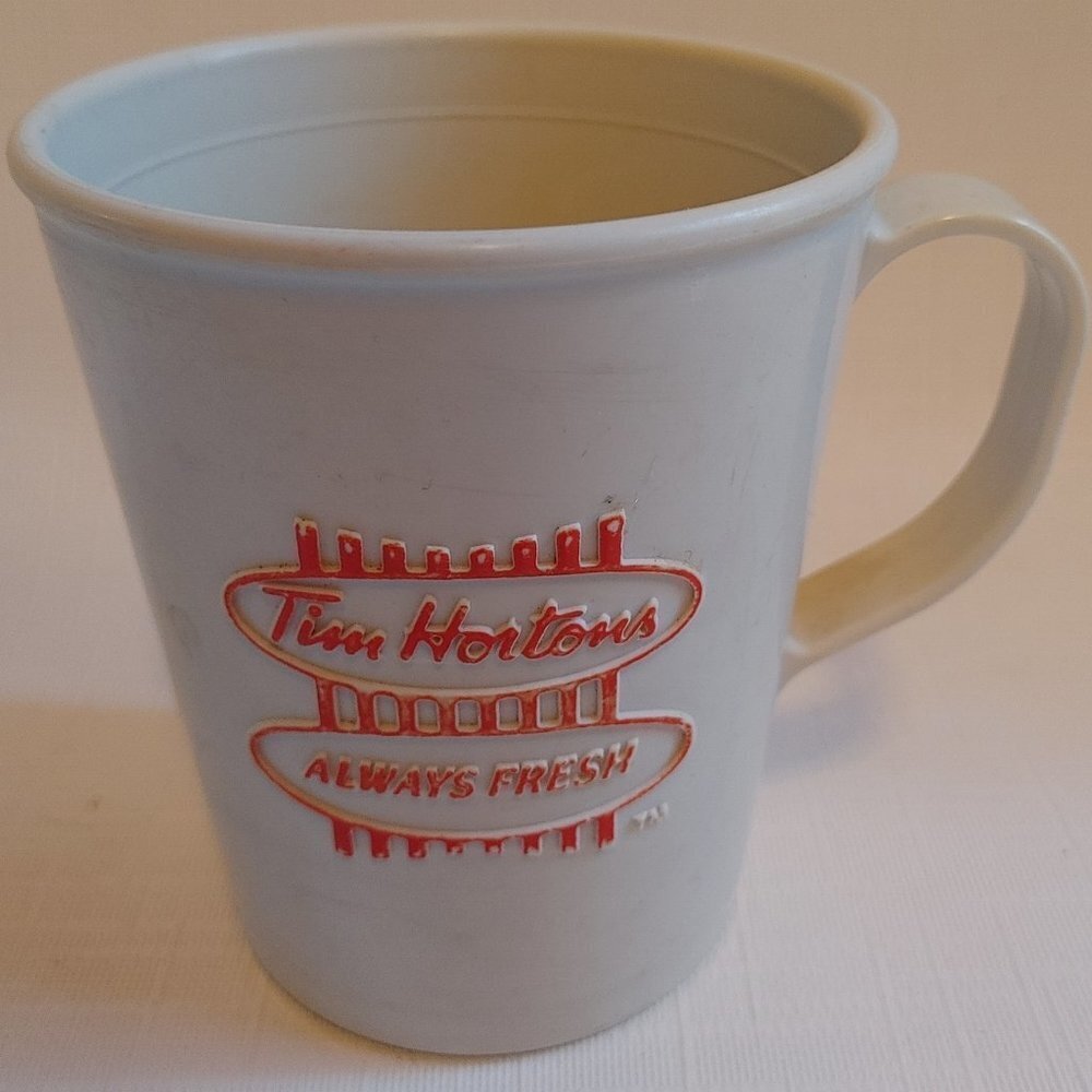 Vintage Tim Hortons Plastic Mug "Always Fresh"